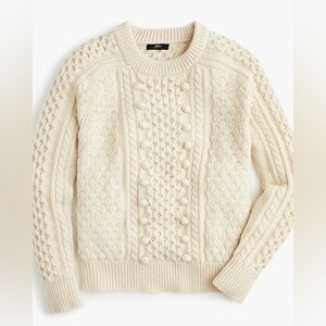 J.Crew Popcorn Cable-Knit Sweater